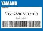 Yamaha Genuine Brake Pad Kit 3BN-25805-02-00. Fixed Price $36.31.