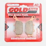 Brake Pads Sintered Goldfren AD-021 Rear (ebc Equivalents FA174HH FA496HH). Fixed Price $26.50.