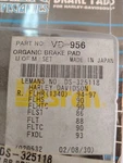 Vesrah VD-956 Organic Brake Pads, 43957-86 DS325118 Harley. Fixed Price $22.75.