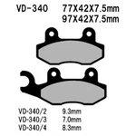 For Kawasaki Mule Profxt 2015-2020 Vesrah Rear Organic Semi-metallic Brake Pads. Fixed Price $10.70.