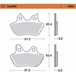 Moto-master Brake Pads Sinter Series For Harley-davidson 411902-PU. Fixed Price $53.99.