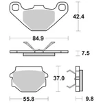 Brake Pads Sbs 692HF. Fixed Price $72.24.