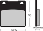 Vesrah Semi-metallic Brake Pads Rear Fits Suzuki Sv 650S (1999-2002). Fixed Price $36.92.