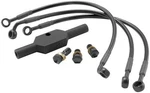 Goodridge Ebony 2 Brake Kit 3-LINE Front +10" #HD0091-3FPBK/BK+10. Fixed Price $146.11.