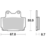 Rear Brake Pads Sbs 570LS. Fixed Price $94.05.