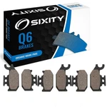 Front + Rear Organic Brake Pads 2004 Bombardier Quest 650 4X4 Max Set Full Ny. Fixed Price $35.76.