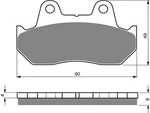 Goldfren Brake Pads S33-049, VD123/2, FA69/2, FDB244R, SBS572. Fixed Price $18.69.