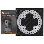 Niche Rear Left Brake Rotor Pad Kit For Ducati 49240761A 61340951A Semi Metallic. Fixed Price $32.95.