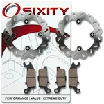 Rear Organic Brake Pads Rotor 2015 Yamaha YFM700 Grizzly Fi 4X4 Auto Set Oo. Fixed Price $100.47.