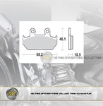 For Honda Steed 600 From 1988 To 1990 Front Brake Pads Semi Metallic Braking. Fixed Price $29.41.