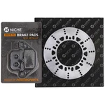 Niche Rear Right Brake Rotor Pad Kit For Kawasaki 43082-1080 Semi Metallic. Fixed Price $39.95.