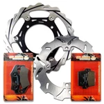 Front+rear Brake Rotor+pads For Kawasaki KX250F 15-23 KX450F 15-17 Xc 21-23. Fixed Price $242.90.