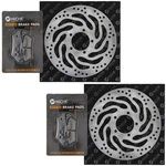 Niche Front Brake Rotor Pad Kit For Triumph T2023388 T2024402 Semi Metallic. Fixed Price $88.95.