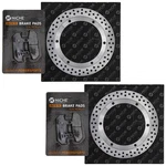 Niche Front Brake Rotor Pad Kit For Honda 06455-MT8-405 Semi Metallic Motorcycle. Fixed Price $88.95.