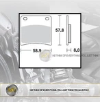 For Suzuki Vx 800 From 1990 To 1994 Pair Of Rear Brake Pads Braking Sem. Fixed Price $26.88.