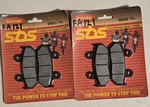 (2) Sbs - 593HS Pair Sintered Brake Pads. Fixed Price $17.60.