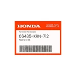 Honda Genuine Pad Set, Rr. 06435-KRN-712. Fixed Price $43.40.