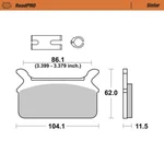 Motomaster Roadpro Sinter Brake Pads ( 732-9058-414702 ). Fixed Price $46.45.