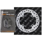 Niche Brake Rotor Pad Kit For Honda 43105-KZ1-415 Rear Right Semi Metallic. Fixed Price $35.79.