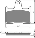 Goldfren AD148, VD436, FA254, SBS715 Disc Pads (pair). Fixed Price $18.74.