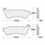 Trw Brake Pads Sintered MCB776SV Fits Honda Nsa 700 2008-2011. Fixed Price $59.27.