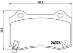 Brembo Brake Pad Set Disc 11 024. Fixed Price $191.63.