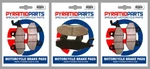 Front & Rear Brake Pads For Triumph Trophy 1200 (4 Cyl) (up To Vin 4901) 1992-93. Fixed Price $47.05.