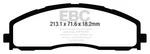 Ebc Brakes DP43015R Yellowstuff Street And Track Pads. Fixed Price $235.99.