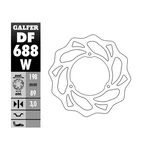 Galfer Standard Wave Brake Rotor - Front DF688W. Fixed Price $84.61.