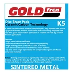 Brake Pads Goldfren Offroad Racing GF253 - K5 ( PR386 ). Fixed Price $32.02.