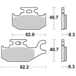 Brake Pads Sbs 835SI. Fixed Price $70.08.