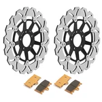 For Kawasaki Pair Front Brake Rotors Pads Zzr ZX1100C 90-92 Zxr 750 H 89-90. Fixed Price $156.64.