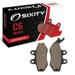 Front Ceramic Brake Pads 2008 Vespa GT200 Set Full Kit Grimeca Caliper Sg. Fixed Price $14.67.