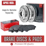Brake Discs And Pads Set Rear For Toyota Avensis 1.6 2.0 15- 18 Diesel Apec. Fixed Price $105.21.