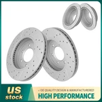 Front &rear Drilled Disc Brake Rotors Ford F-150 Mark Lt 2004-2008 4WD 6 Lug. Fixed Price $196.40.