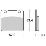 Front Brake Pads Sbs 577HS. Fixed Price $84.61.