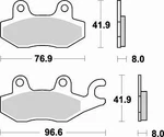 Braking Brake Pads #725SM1 Fits Yamaha/kawasaki/suzuki. Fixed Price $28.27.