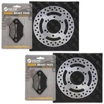 Niche Front Brake Rotor Pad Kit For Polaris 2202412 5211084 Semi Metallic Atv. Fixed Price $49.95.