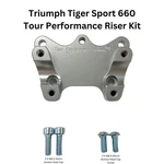 Helibars Handlebar Risers Silver W/ram Ball Tri HR06189-RB. Fixed Price $177.47.