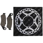 Niche Brake Rotor Pad Kit For Kawasaki 43082-1172 Front Left Semi Metallic. Fixed Price $35.68.