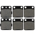 For 2011-2012 Yamaha YFM125R Raptor 6 Pcs Brake Pads Front Rear. Fixed Price $11.08.