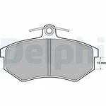 Delphi LP429 Brake Pad Set, Disc For Audi, Geely, Eagle, Seat, Vw. Fixed Price $33.64.