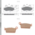 Goldfren Brake Pads Sintered Front & Rear 332AD-003K5LX. Fixed Price $21.99.