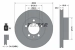 2X 92228603 Textar Brake Disc For Nissan, Opel, Renault, Vauxhall. Fixed Price $240.68.