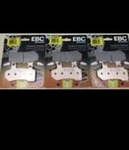 (3 Sets) Ebc FA409HH Double-h Sintered Brake Pads Front & Rear For Harley-davids. Fixed Price $112.90.