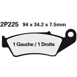 Nissin Front Brake Pads 2P225GS. Fixed Price $52.92.