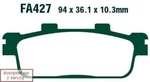 Brake Pads Ebc FA427R (set On 1 Disk). Fixed Price $40.36.
