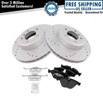Performance Drilled Slotted Rotor & Ceramic Brake Pad Front Set Bmw. Fixed Price $152.51.