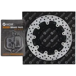 Niche Brake Rotor Pad Kit Kawasaki 43082-1062 Semi Metallic Front Left. Fixed Price $83.95.