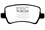 Ebc Ultimax Rear Brake Pads Ford S-max 1.6 Td (elec H/b) (2011 15). Fixed Price $58.89.